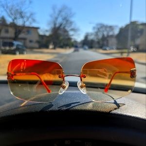 Chanel Rimless Aviator Sunglasses